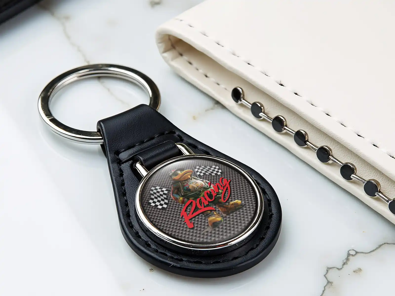 Leather Keychain Superior Make Durable Model
